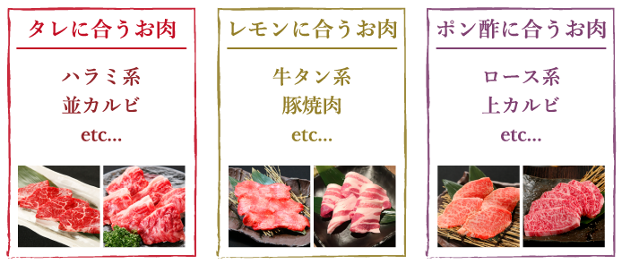 タレに合うお肉